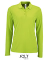 Dames Polo Lange Mouw Sols 02083 Apple Green